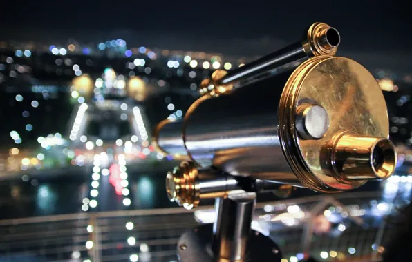 Picture Eiffel tower, Paris, optics, spyglass, viewing