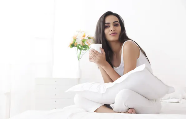 Space, woman, young, top, years, tank, sitting, relaxation