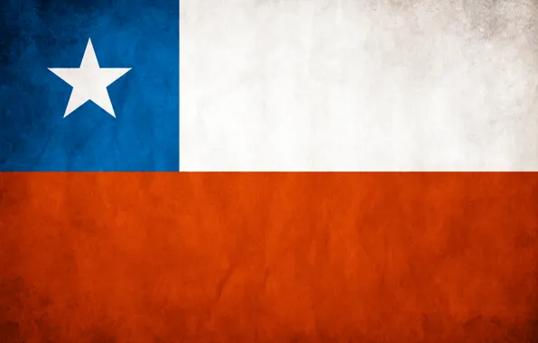 Picture color, star, flag, Chile, Chile