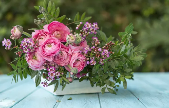 Flowers, background, bouquet, vase, flowers, background, wildflowers, vase