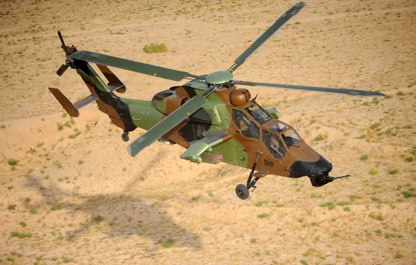 Earth, flight, helicopter, Tiger, Eurocopter, shock, EC 665