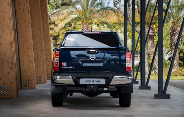 Picture Nissan, rear view, pickup, Double Cab, Navara, 2019