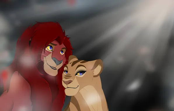 Rays, background, Leo, art