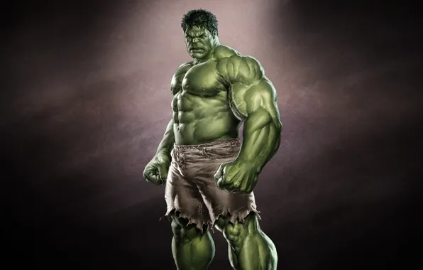 Picture green, monster, Hulk, hulk, dark background