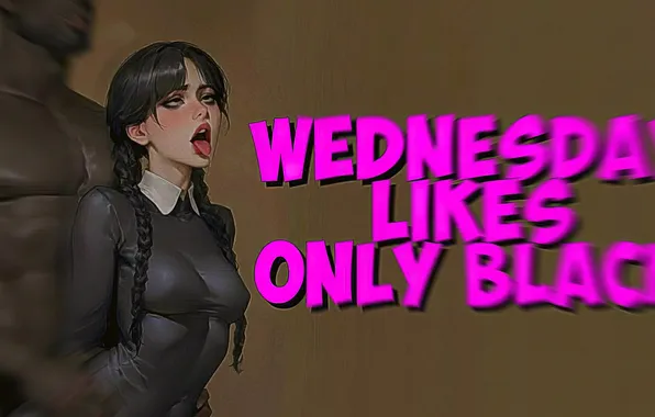 Pleasure, sexy chick, Wednesday, Hentai, Teen Girl, Ai Art, Rule 34, Sticking out your tongue