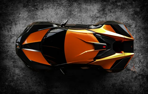 Auto, Machine, The view from the top, Supercar, Rendering, Concept Art, Sports car, SuperSport