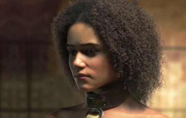 Picture girl, the game, warrior, art, Game of Thrones, Missandei