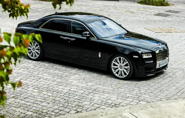Car, Rolls Royce, Ghost, black
