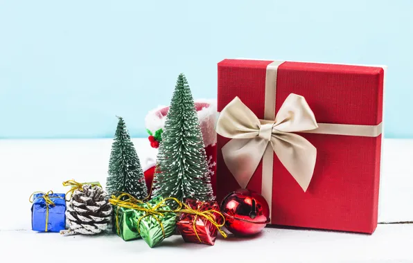 Decoration, balls, colorful, New Year, Christmas, gifts, Christmas, balls