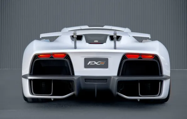 Supercar, rear view, Aria, hypercar, 2019, FXE