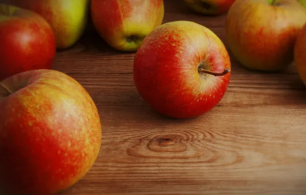 Table, apples, fruit, fruit