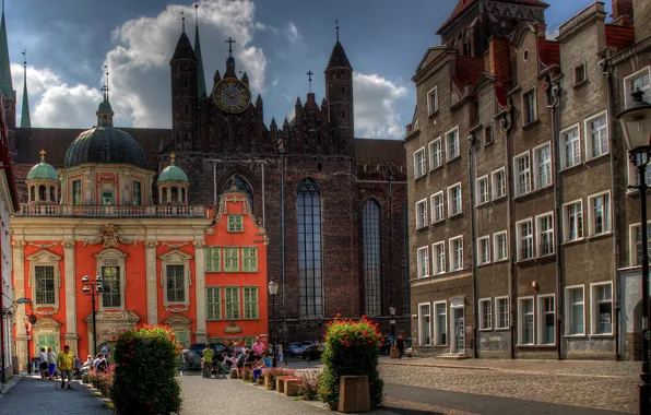 Picture street, home, Poland, Gdansk