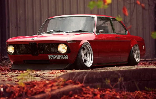 Red, Auto, BMW, Machine, Car, Rendering, 02 Series, Stance Works