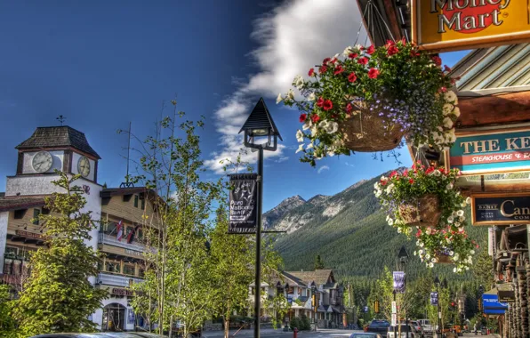 Picture city, the city, Canada, Banff