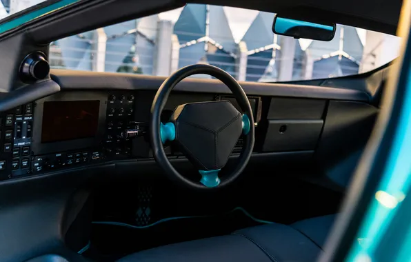 Interior, Vector, the wheel, supercar, supercar, Vector, torpedo, 1992