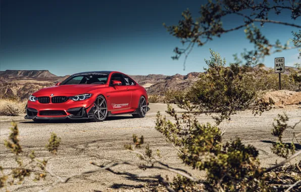Wallpaper auto, red, nature, design, BMW M4