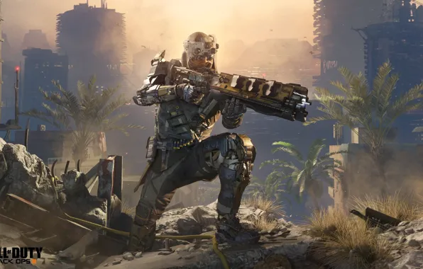 City, battlefield, gun, Call of Duty, game, soldier, weapon, war