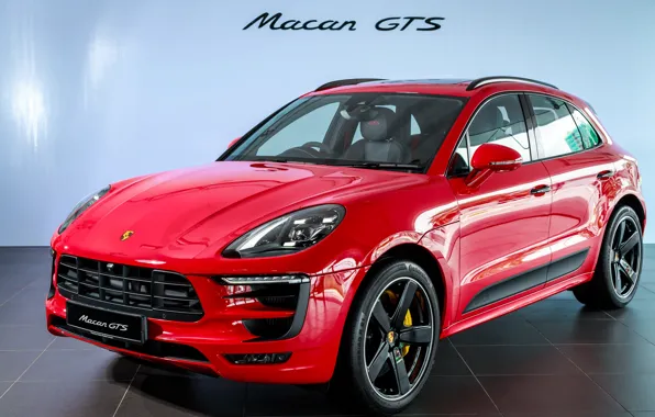 Car, machine, Porsche, red, red car, crossover, Macan, sports car