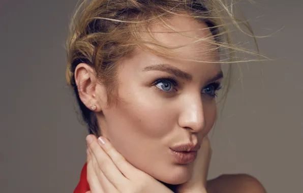 Picture model, portrait, blonde, Candice Swanepoel