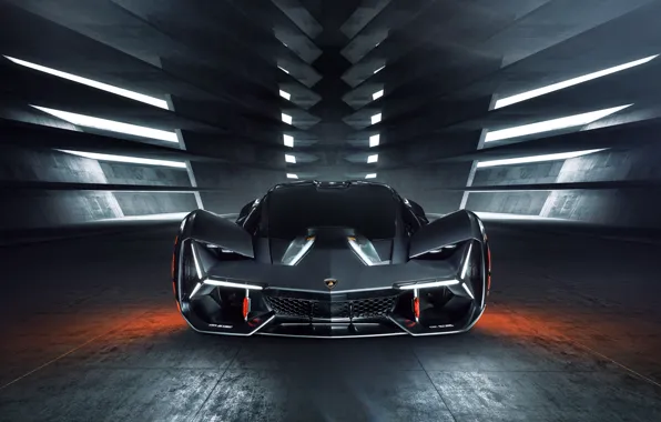 Picture Lamborghini, supercar, front view, hypercar, The Third Millennium