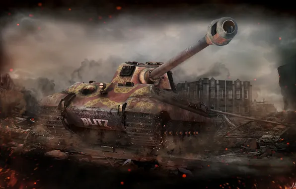 Picture Germany, tank, tanks, Germany, WoT, World of tanks, Tiger II, tank