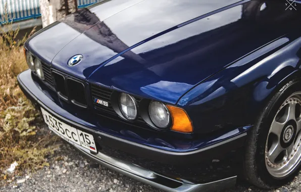 Grass, mountains, bridge, nature, lights, BMW, track, BMW