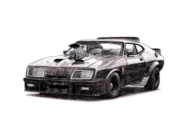 Auto, Figure, Ford, Car, Car, Art, Auto, Mad Max