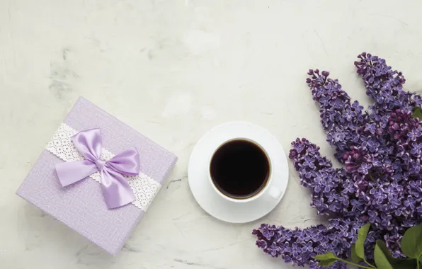 Gift, coffee, Cup, lilac