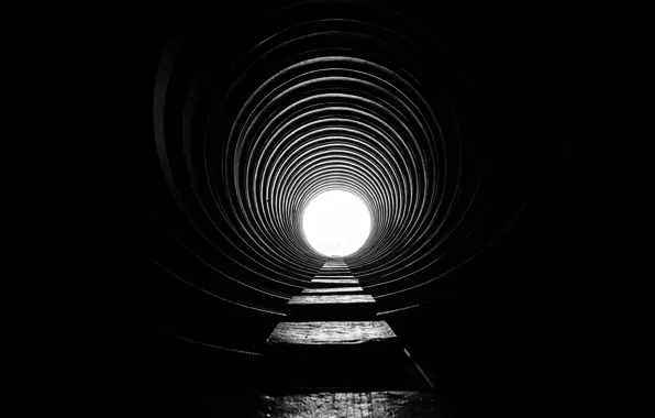 Light, background, the tunnel