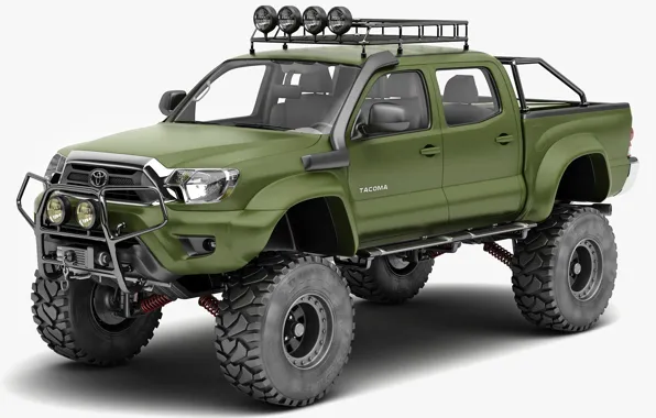 Picture Green, 4x4, Special Edition, PickUp, Toyota Tacoma