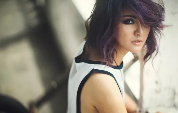 Look, girl, background