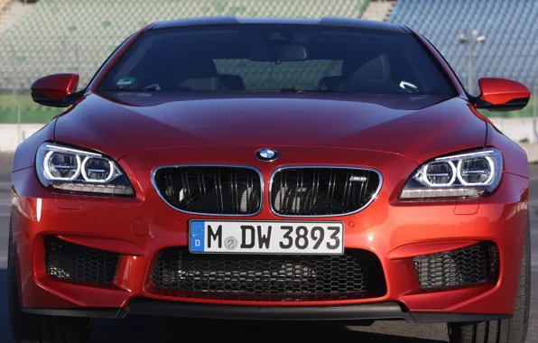Car, lights, BMW, grille, red, Coupe, the front, front