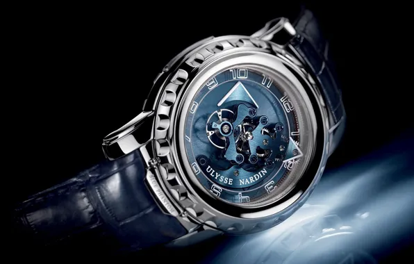 Wallpaper watch Ulysse Nardin Freak Blue Phantom for mobile and