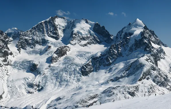 Picture winter, snow, mountains