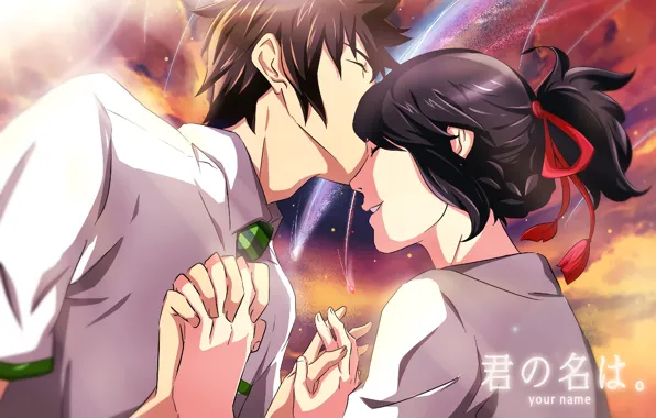 Love, romance, pair, two, Kimi no VA On, Your name