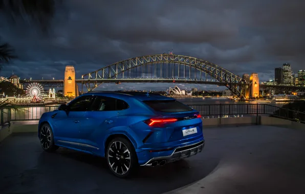 Lamborghini, rear view, 2018, crossover, Urus