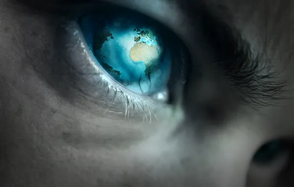 Eyes, earth, planet, guy
