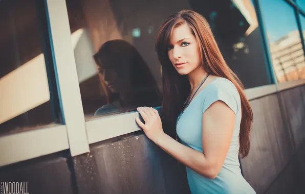 Picture eyes, girl, reflection, lips, photographer, face, Aaron Woodall