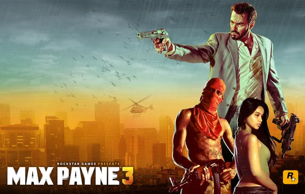 AK-47, Uzi, max, rockstar games, desert eagle, Max Payne 3, payne