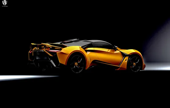 Auto, Orange, Rendering, Supercar, Concept Art, Sports car, SuperSport, Transport & Vehicles