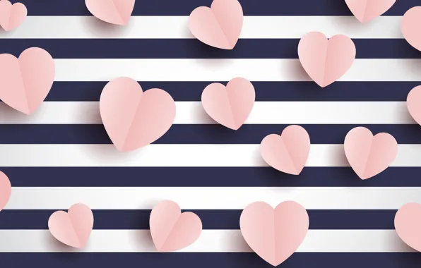 Line, background, holiday, hearts, Valentine's day, postcard