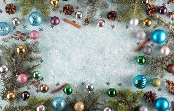 Decoration, balls, Christmas, New year, new year, Christmas, balls, wood