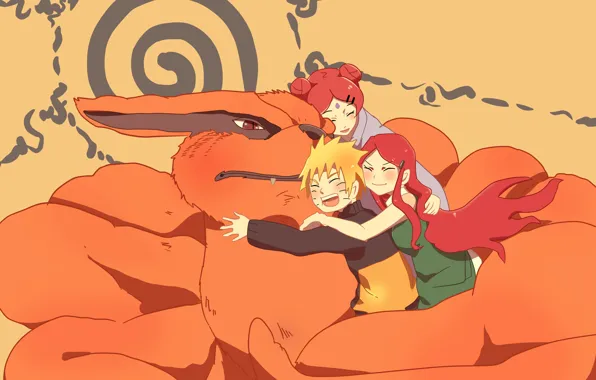 Fox, Naruto, Naruto, Uzumaki Kushina, Uzumaki Naruto, Uzumaki, Kurama