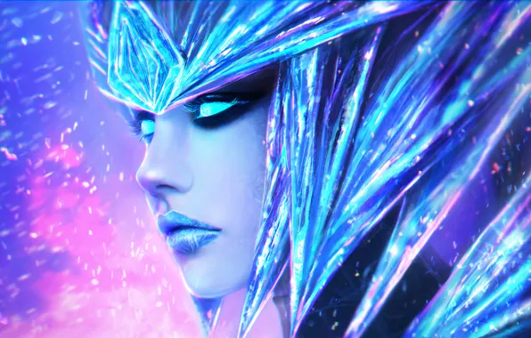Picture League of Legends, Shyvana, the Half-Dragon, Ice Drake