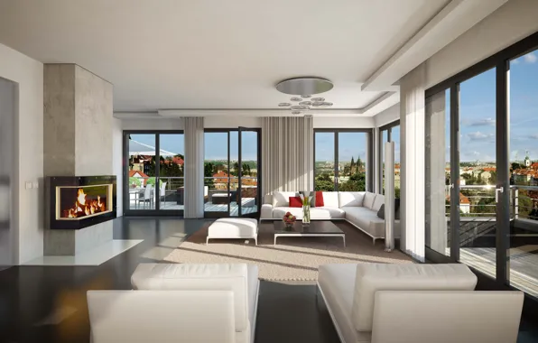 Sleep In This Multi Million Dollar Toronto Apartment & Cozy Fireplace ... - Penthouse Apartment Living With Fireplace