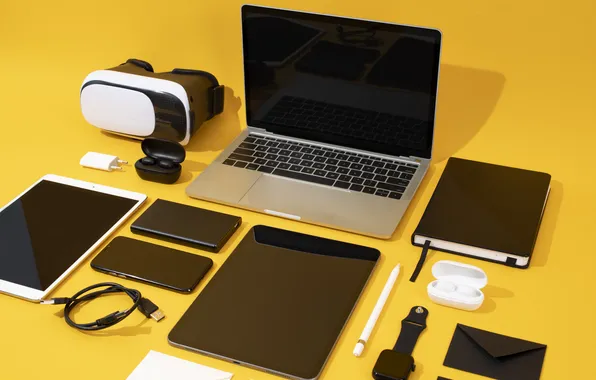 Modern, collection, arrangement, stationary
