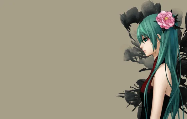 Picture Hatsune Miku, vocaloid, Vocaloid, background, art, anime, girl, hatsune miku