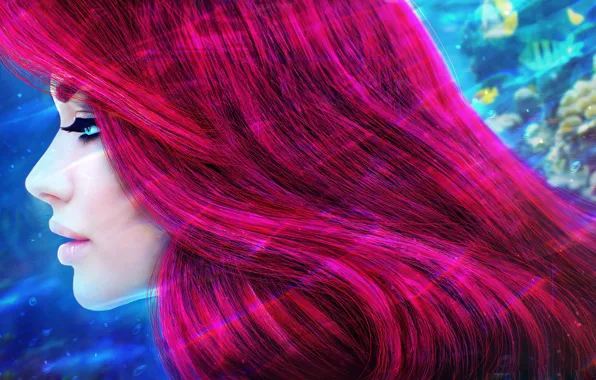 Hair, Princess, Ariel, MagicnaAnavi