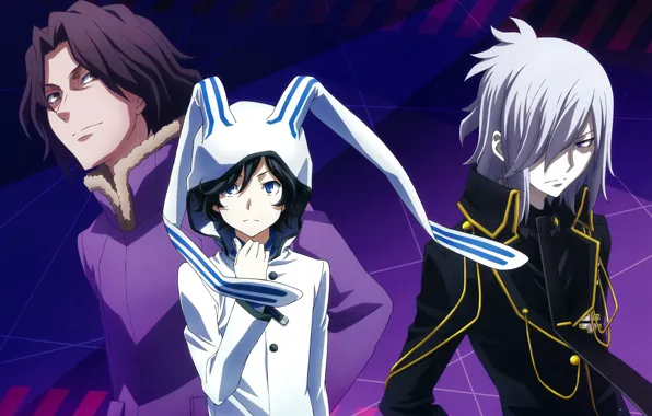 Hood, tie, guys, ears, art, military uniform, suzuhito age who said in, devil survivor