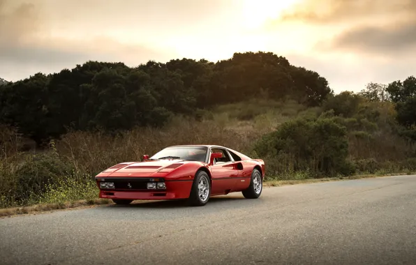 Picture Ferrari, Red, GTO, 288